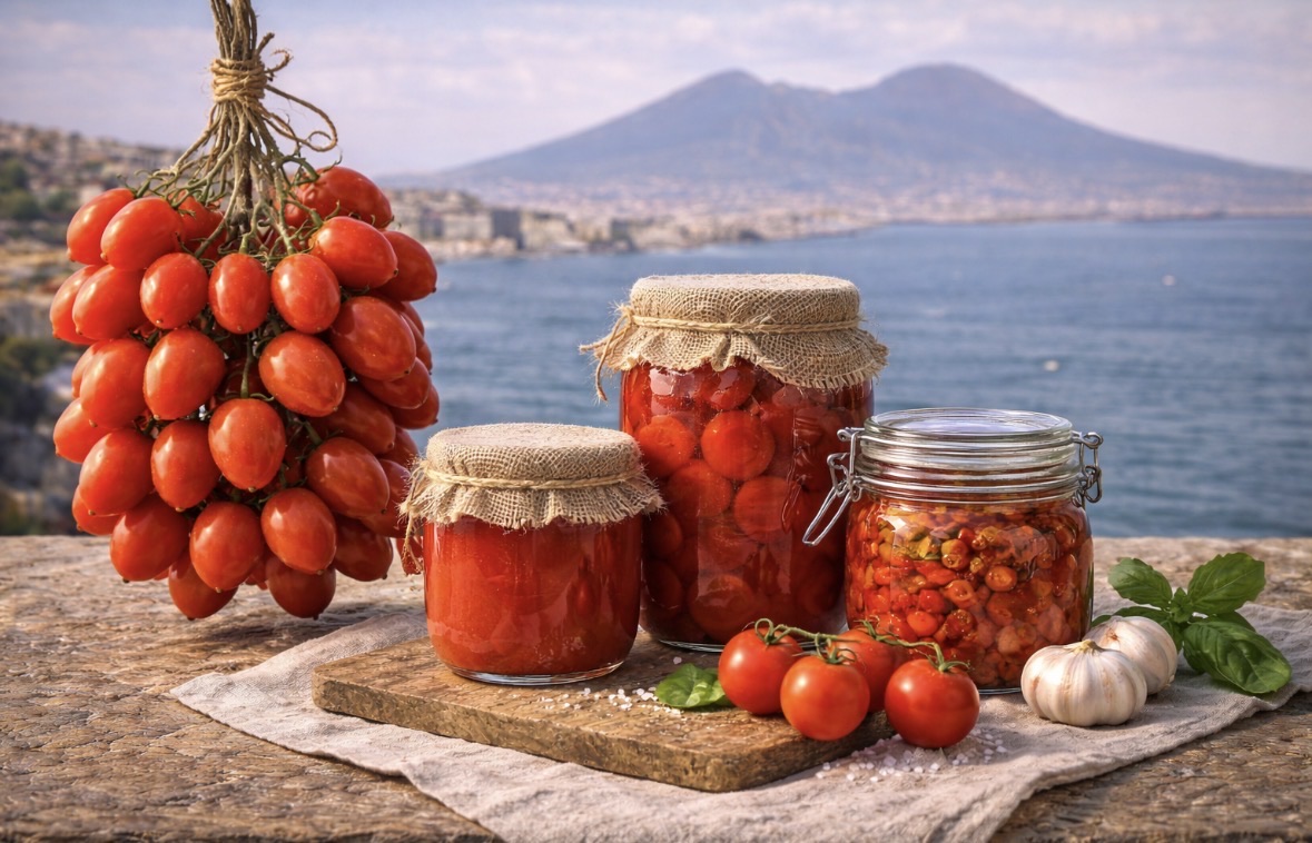Pomodorini del Vesuvio (Piennolo, conserve)