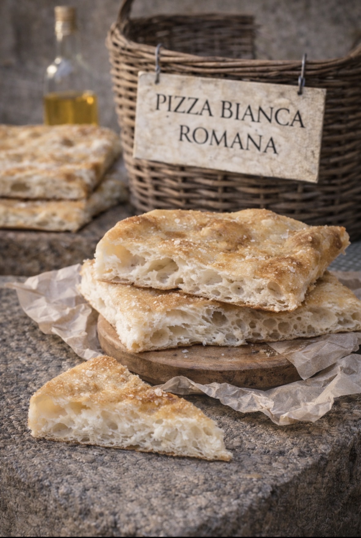Roman pizza bianca