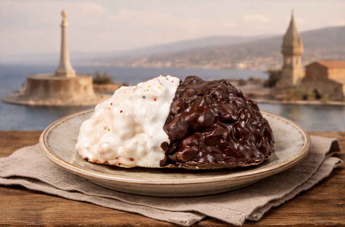 Pignolata glassata from Messina