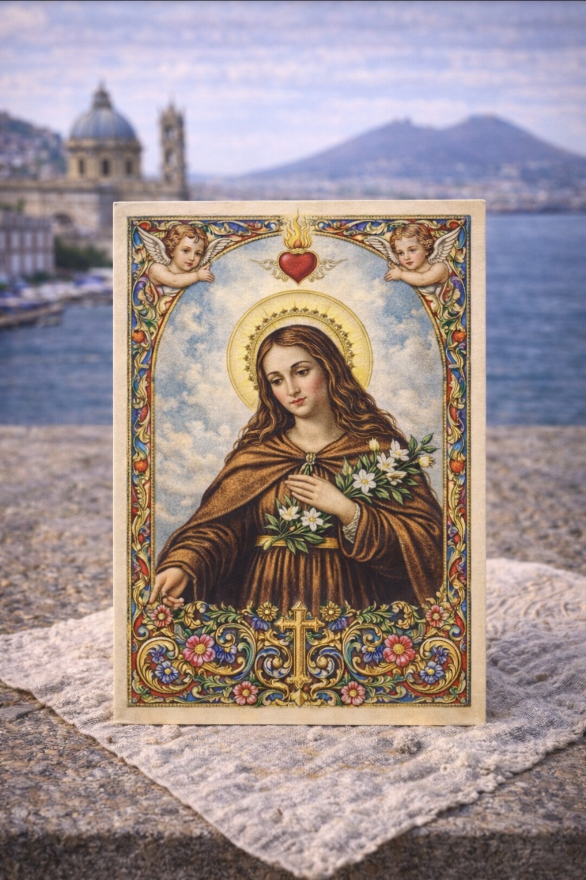 Printed devotional card