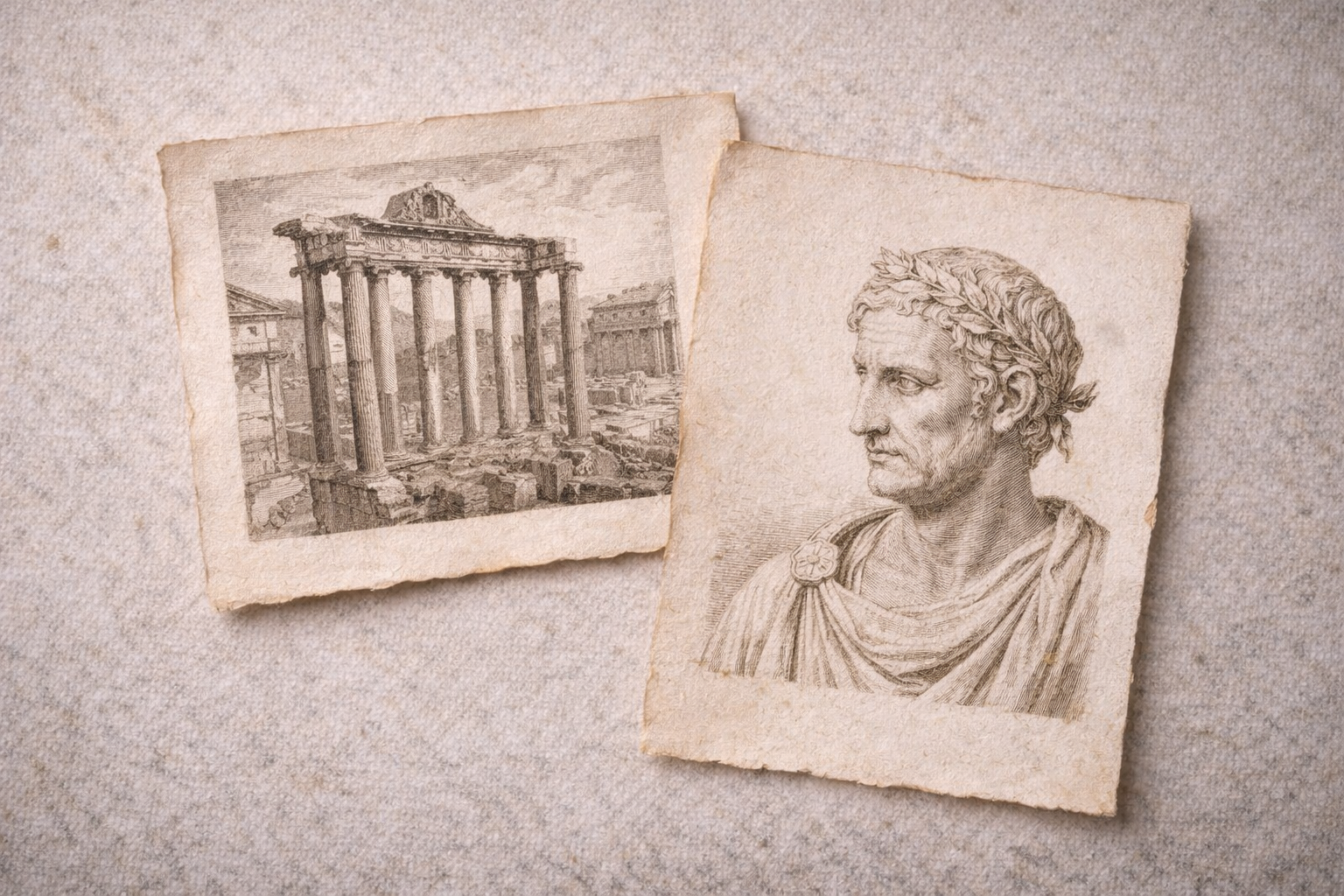 Stampe e incisioni ispirate all'antica Roma