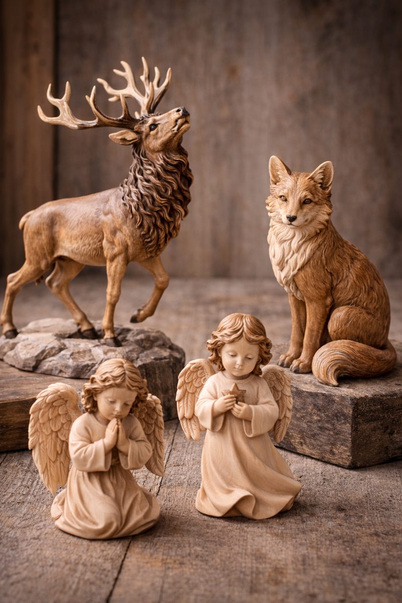 Oggetti in legno intagliato della Val Gardena