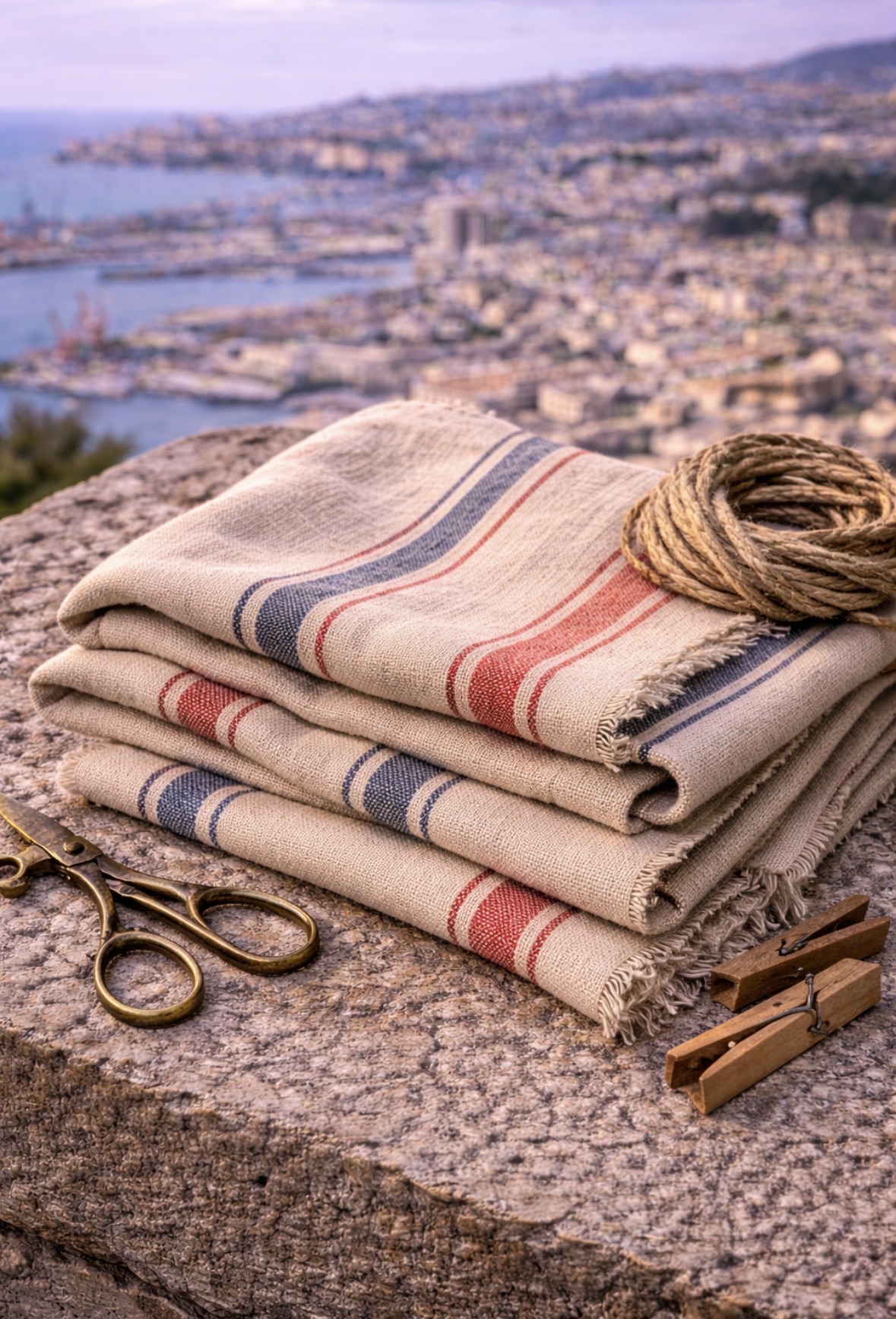 Tela genovese tradizionale (canapa o cotone)