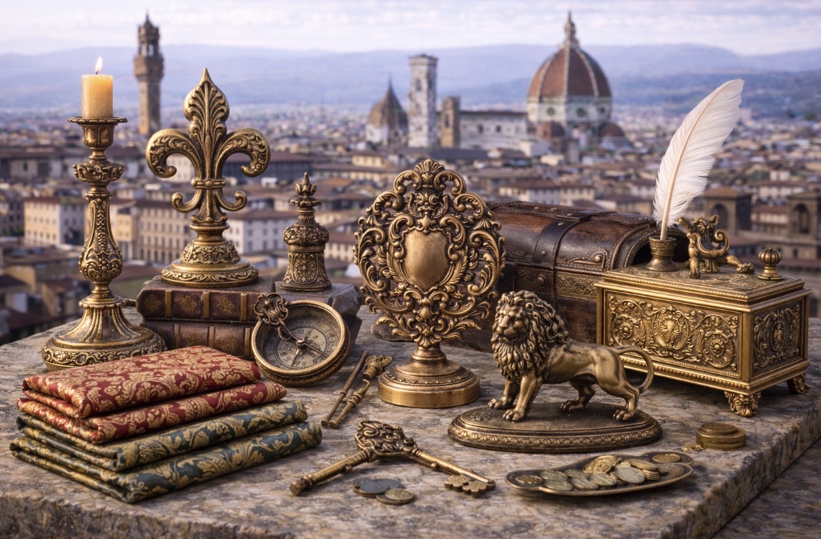 Oggetti in ottone o bronzo lavorato