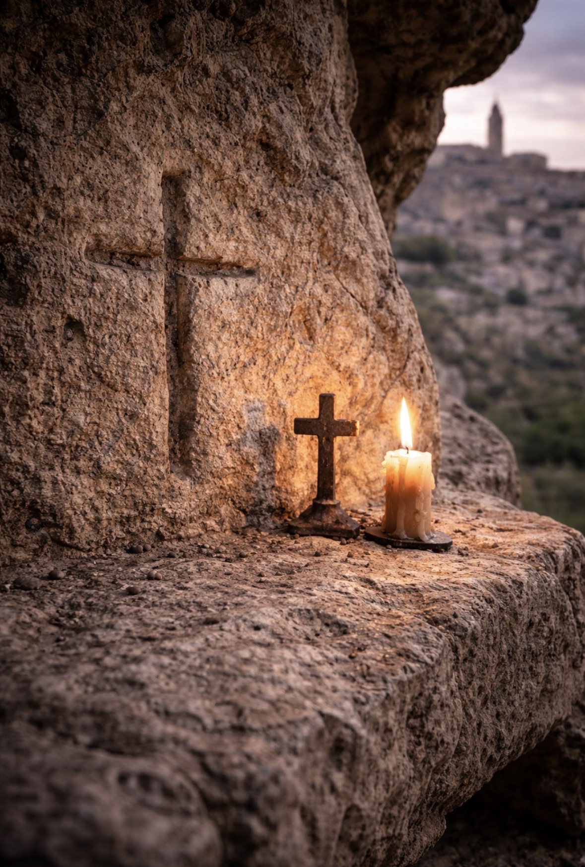Rupestrian ex voto or devotional object