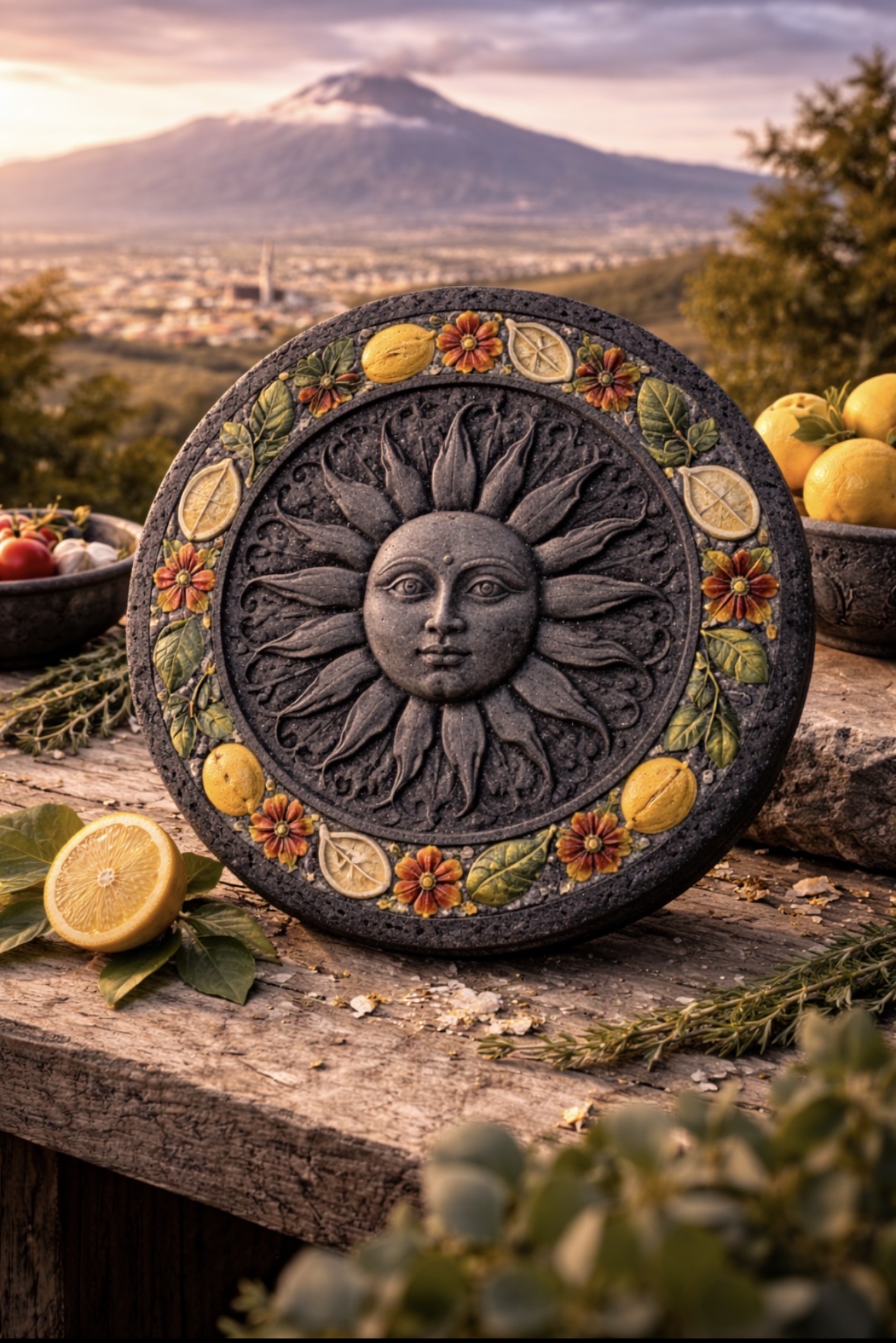 Worked lava stone object