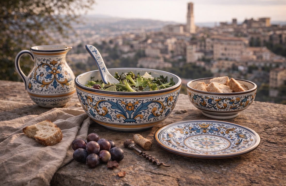 Maiolica umbra d’uso (Deruta, area perugina)