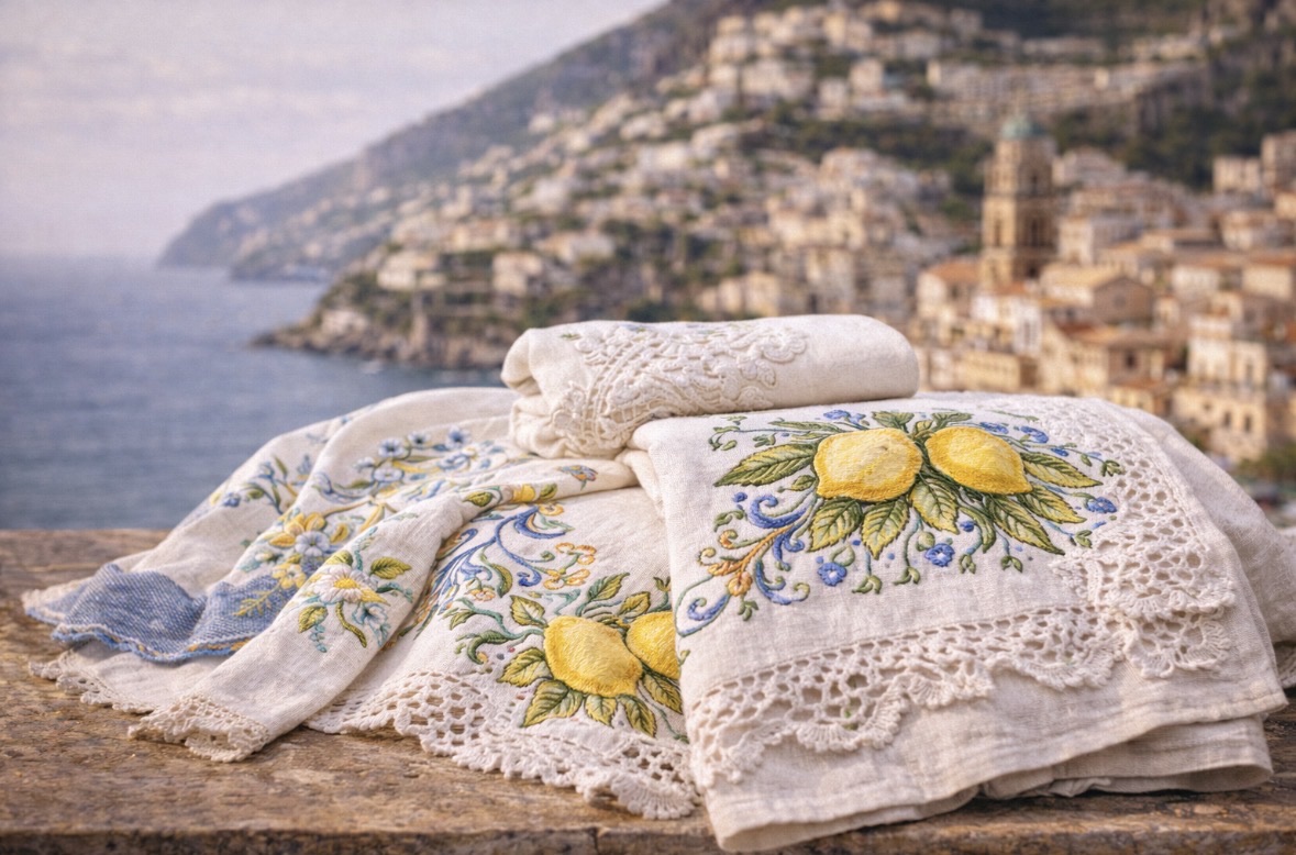 Tessuti e ricami della Costiera