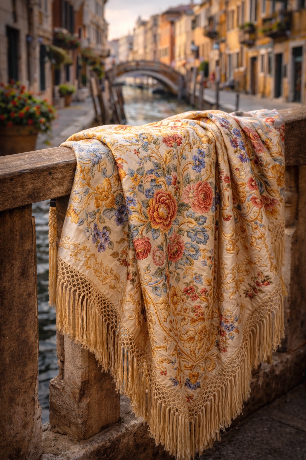 Scialle in seta veneziana