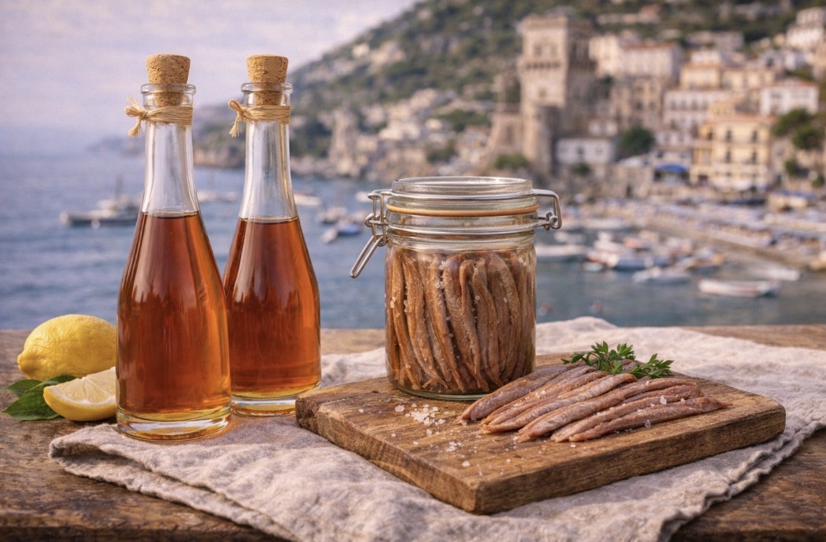 Acciughe di Cetara (colature, conserve)