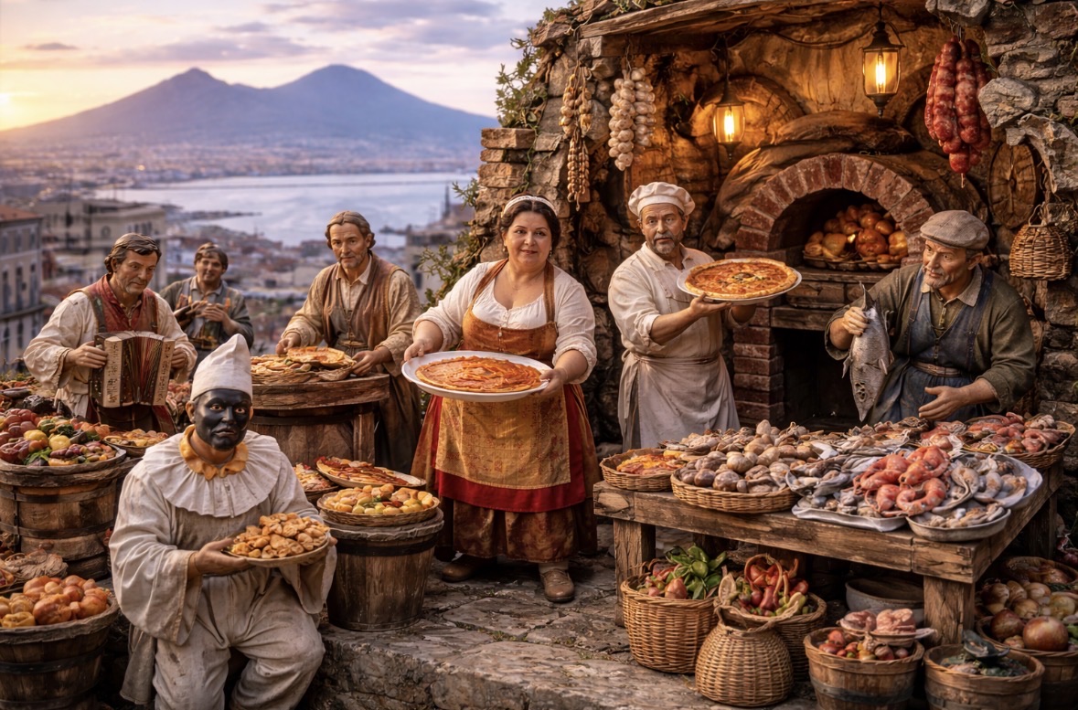 Figure del presepe napoletano artigianale (San Gregorio Armeno)