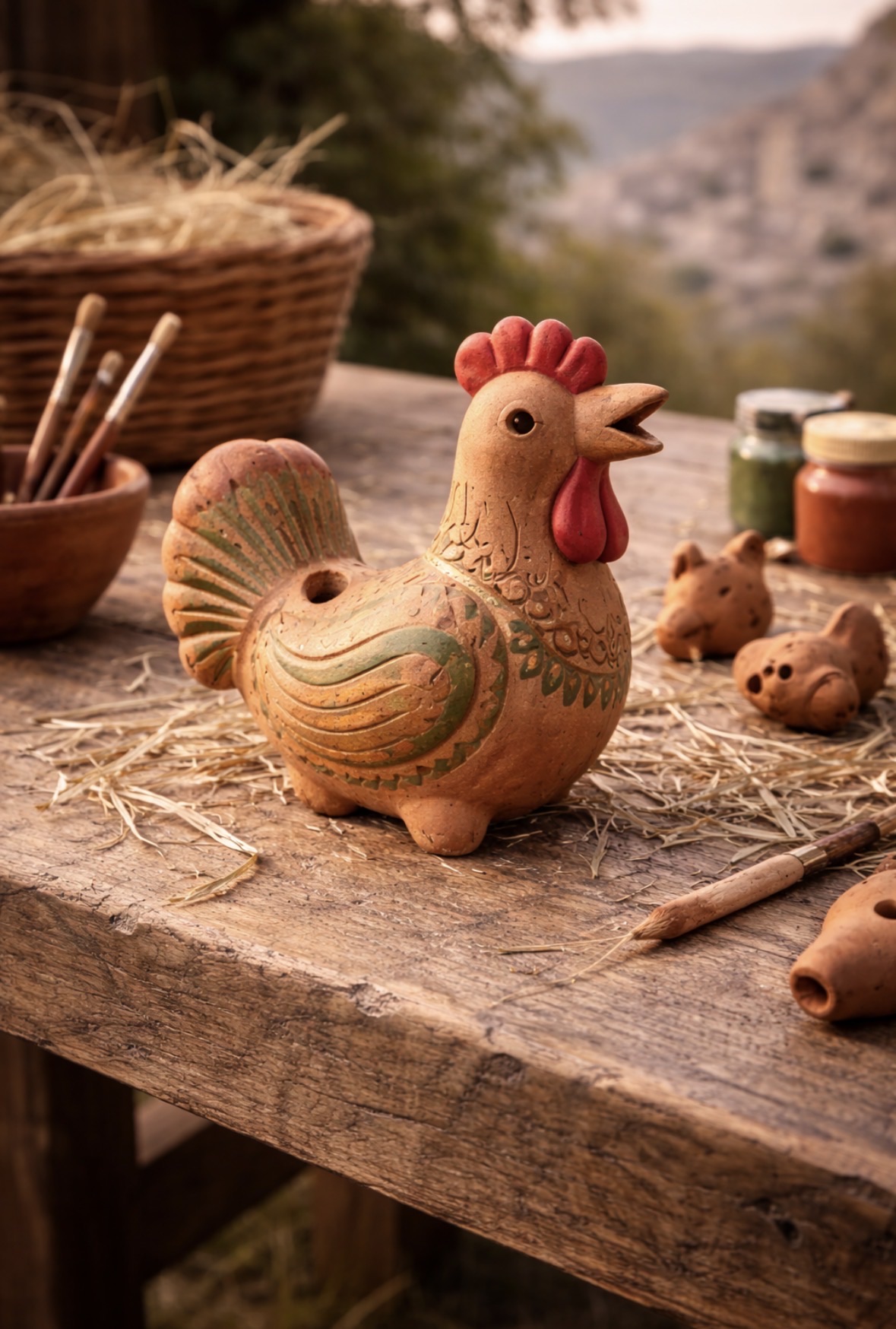 Terracotta whistle (Lucanian tradition)