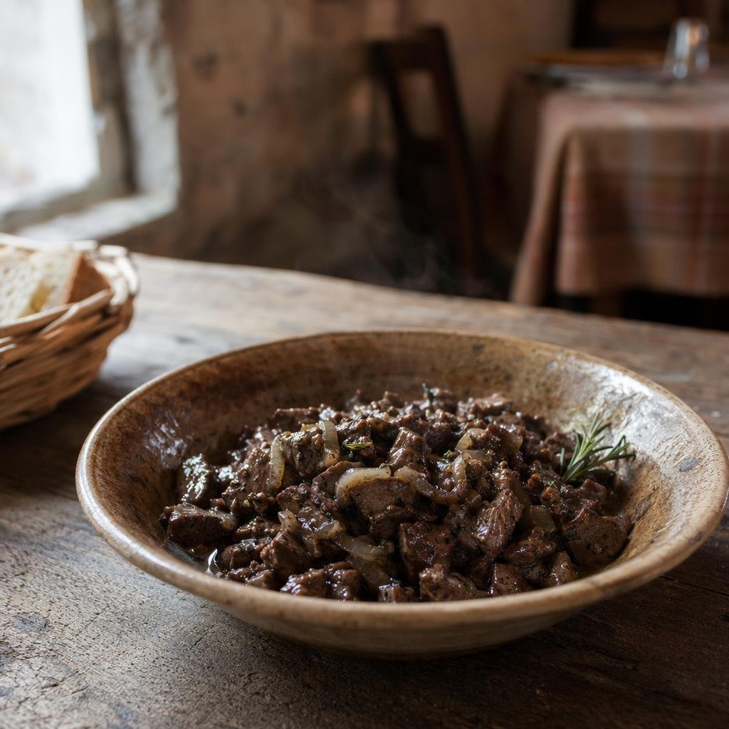 Coratella d’agnello — piatto tipico di L'Aquila