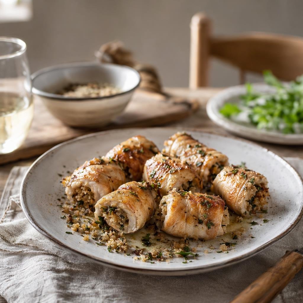 Involtini di pesce spada alla reggina — piatto tipico di Reggio Calabria