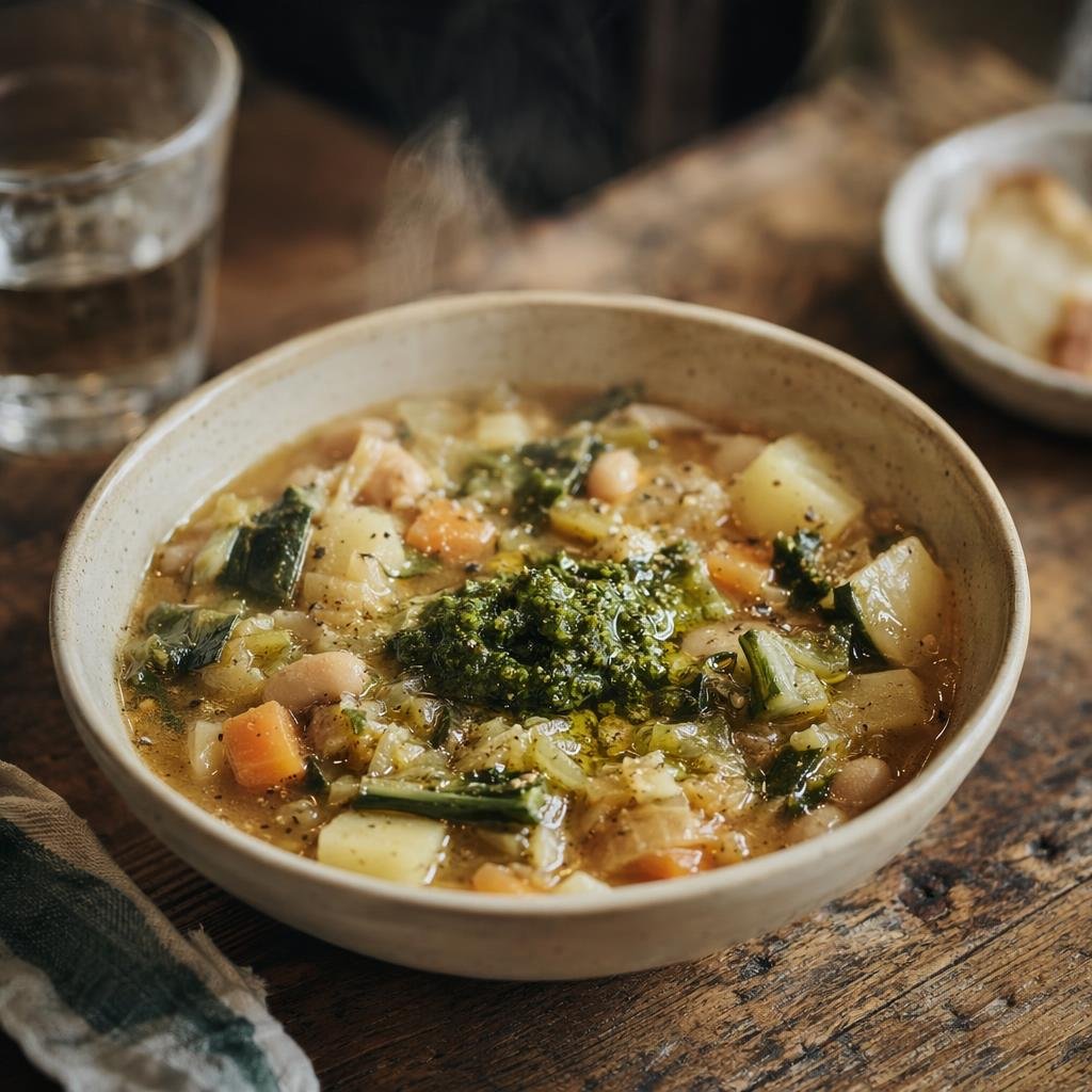 Minestrone alla genovese — piatto tipico di Genova