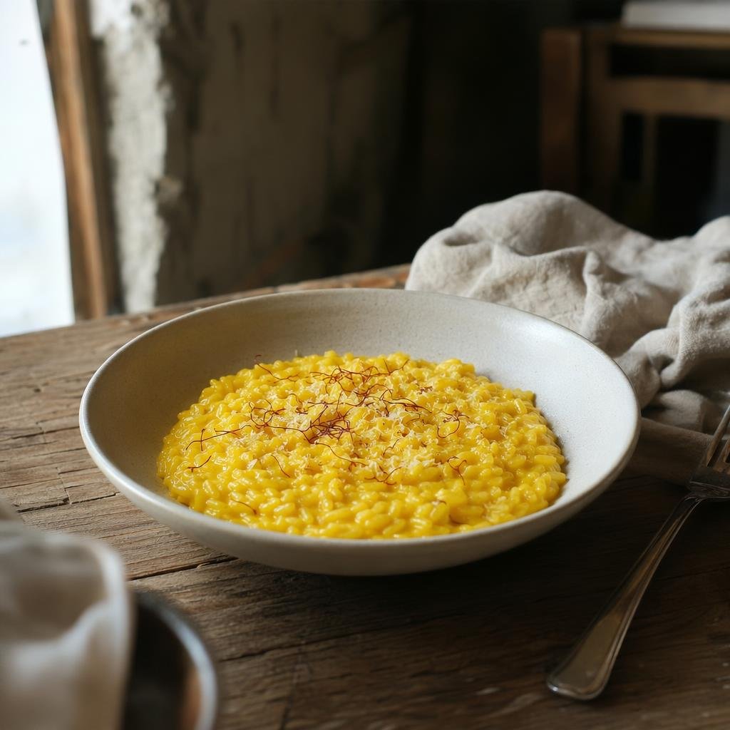 Risotto allo zafferano dell’Aquila — piatto tipico di L'Aquila