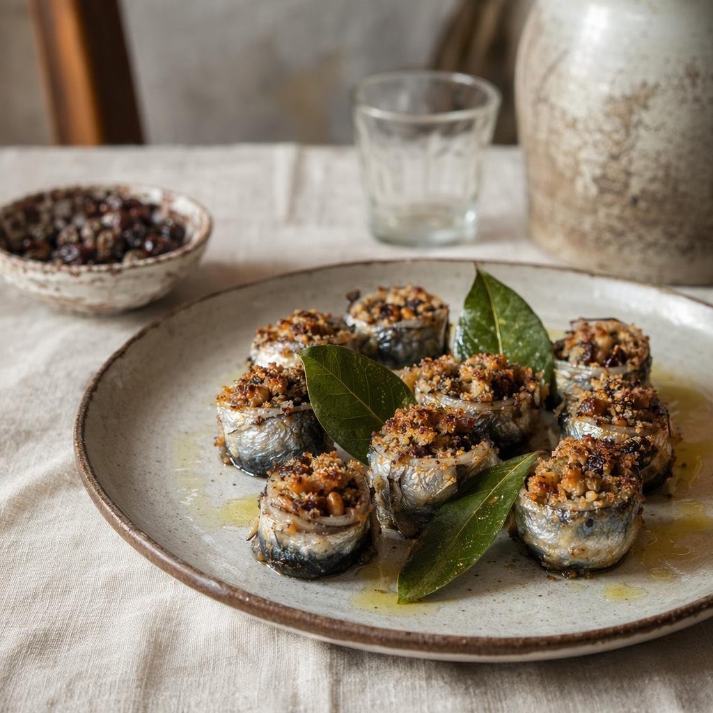 Sarde a beccafico alla messinese — piatto tipico di Messina