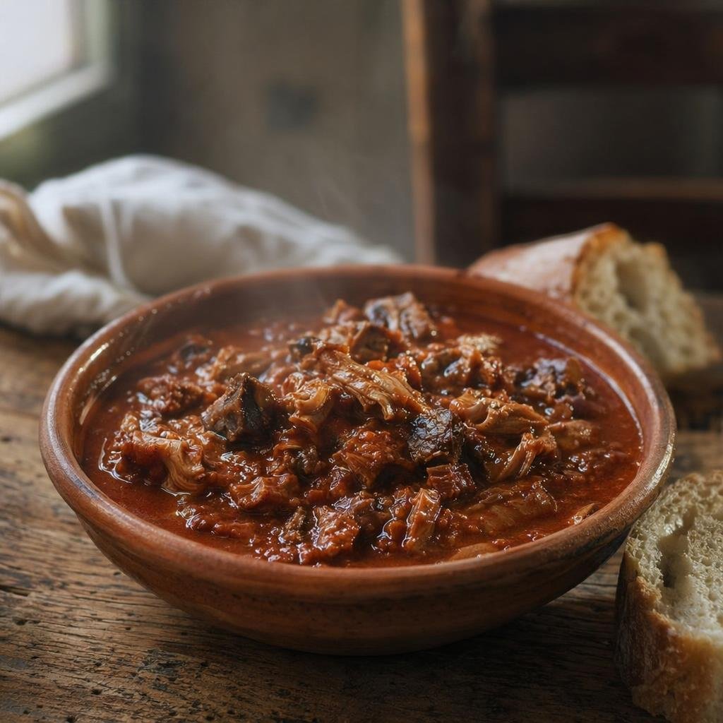 Morzello con trippa e interiora miste — piatto tipico di Catanzaro