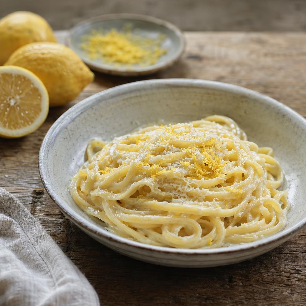 Linguine al limone amalfitano — piatto tipico di Amalfi