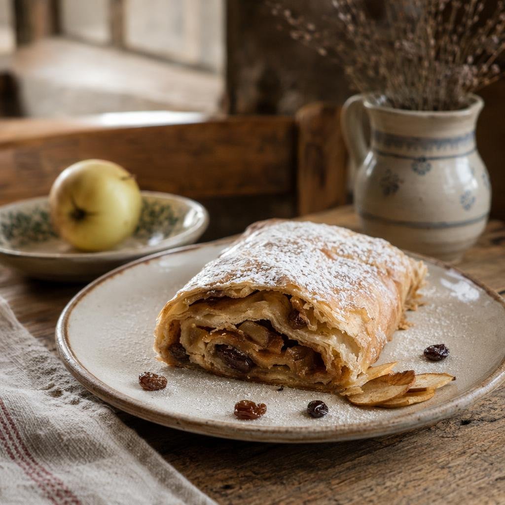 Strucolo de pomi — typical dish of Trieste