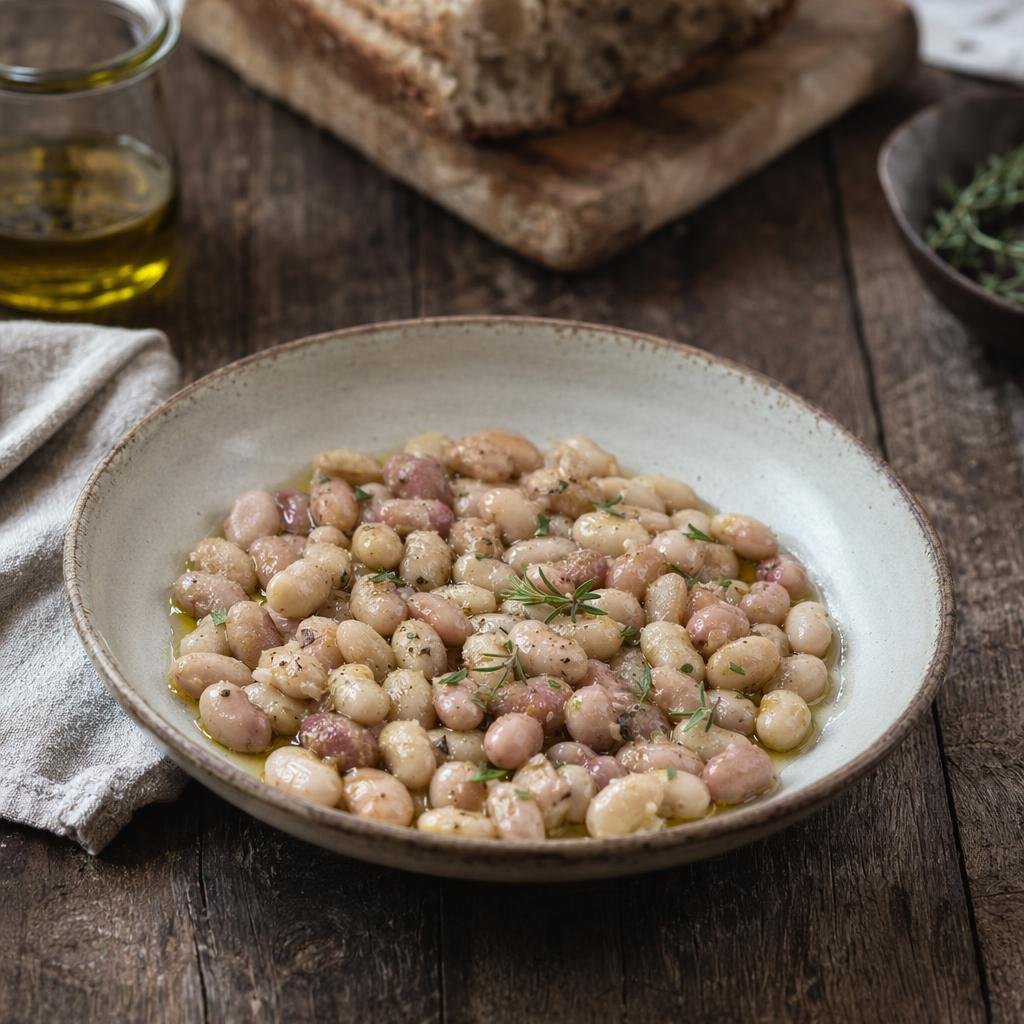 Fagiolina del Trasimeno con olio EVO — Piatto tipico di Perugia