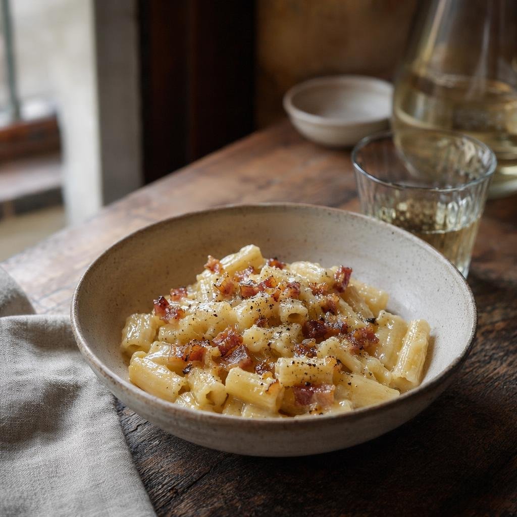 Pasta alla Gricia — plato típico de Roma