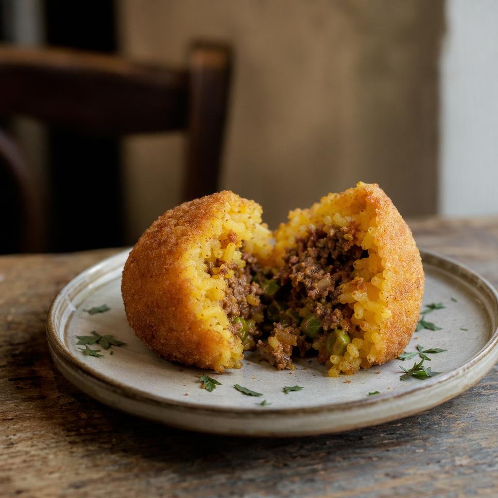 Arancina palermitana — piatto tipico di Palermo