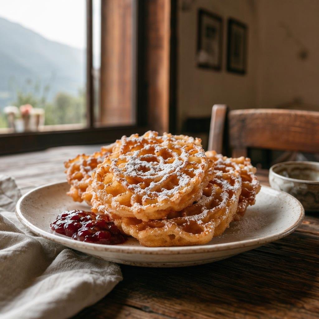 Strauben — Typical dish of Bolzano