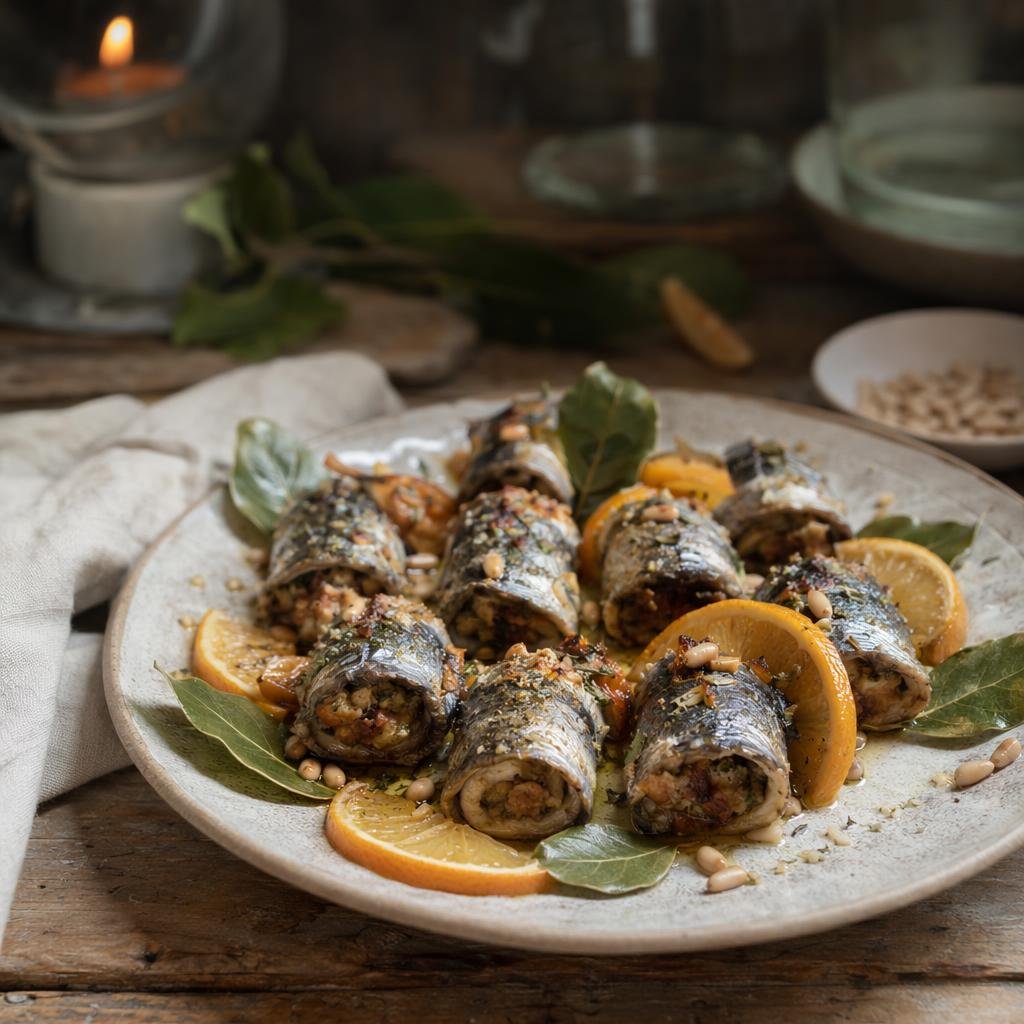 Sarde a beccafico — piatto tipico di Palermo