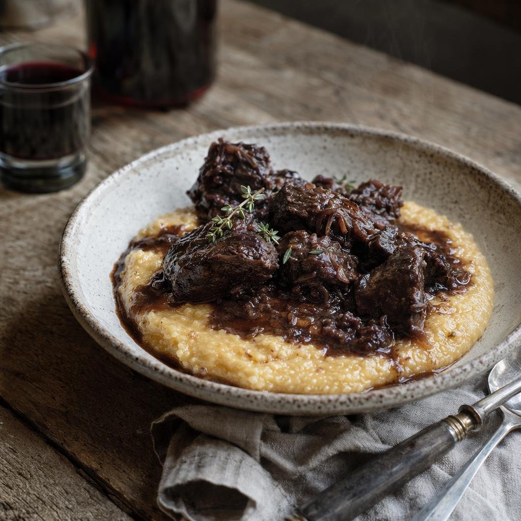 Polenta con cervo — Piatto tipico di Trento