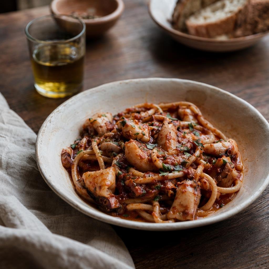 Pasta col le seppie — Piatto tipico di Messina