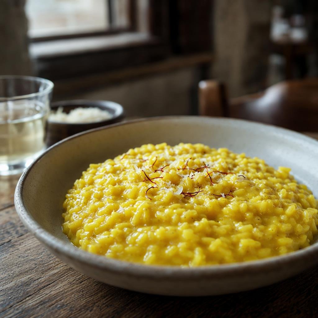 Risotto alla Milanese — piatto tipico di Milano