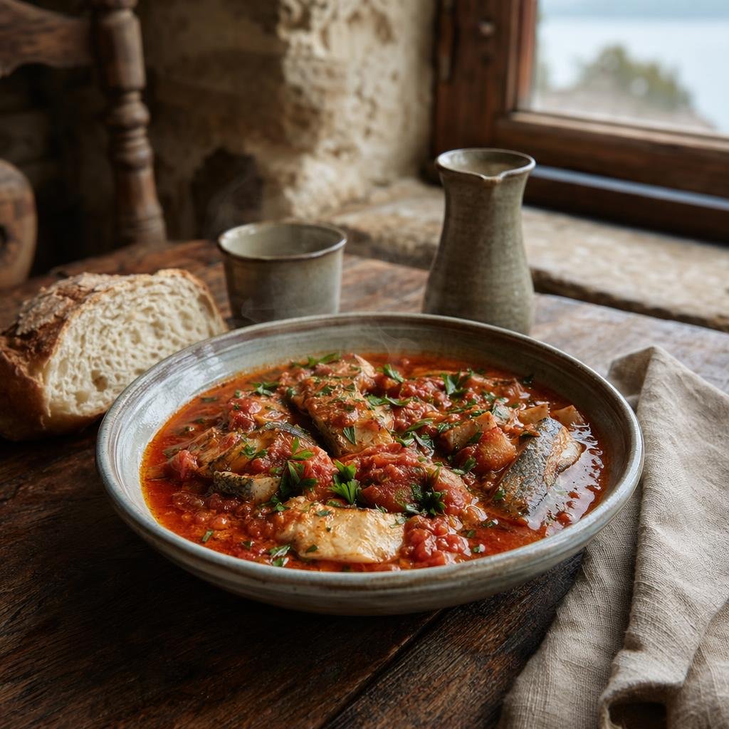Tegamaccio del Lago Trasimeno — piatto tipico di Perugia