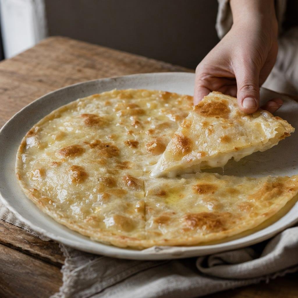 Focaccia di Recco col formaggio — piatto tipico di Genova