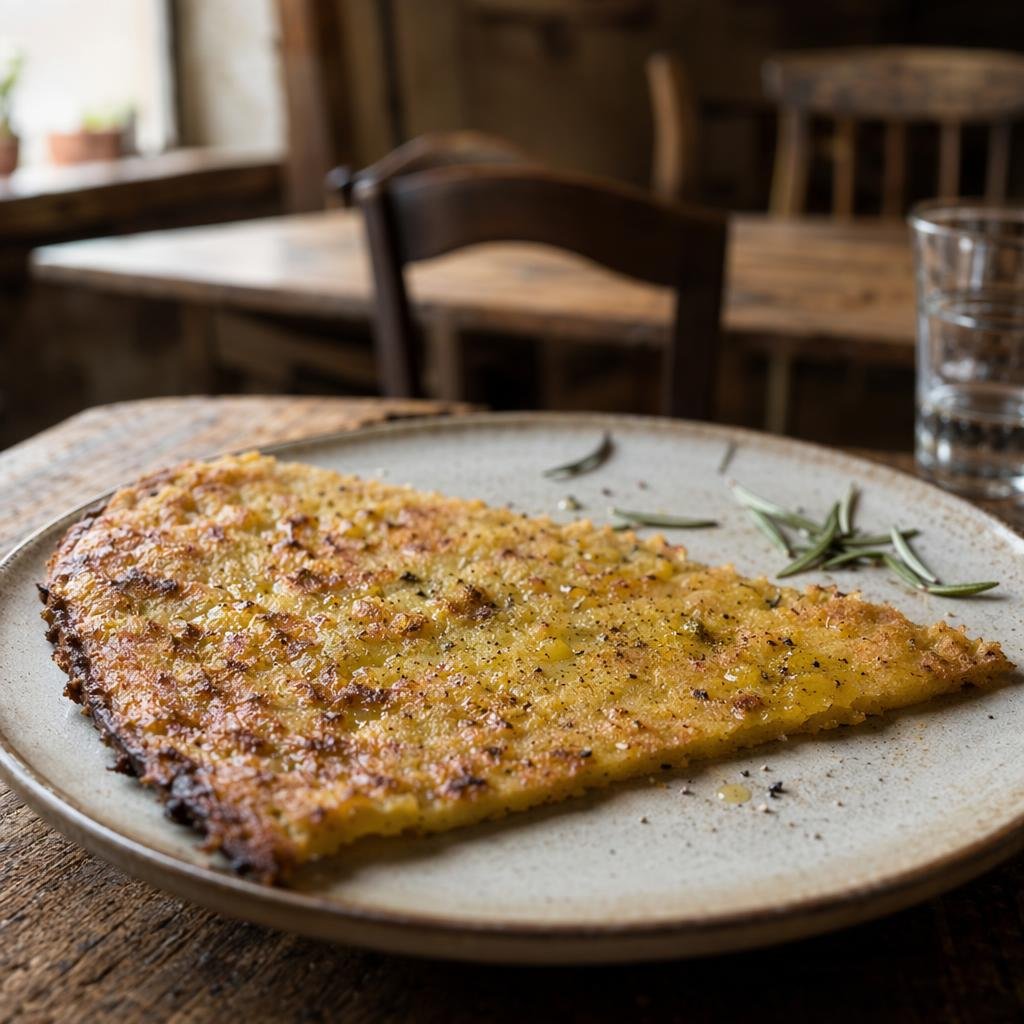 Farinata di ceci — piatto tipico di Genova