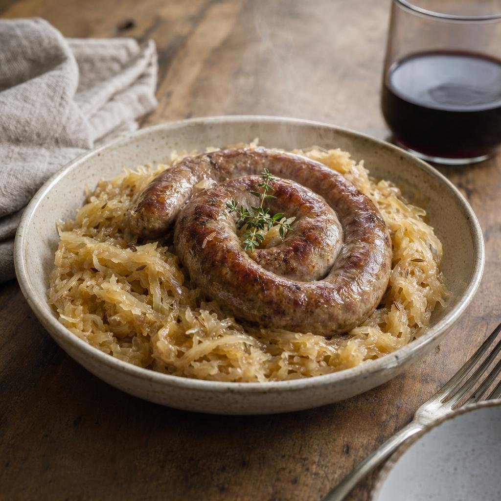 Crauti con luganega — Piatto tipico di Trento