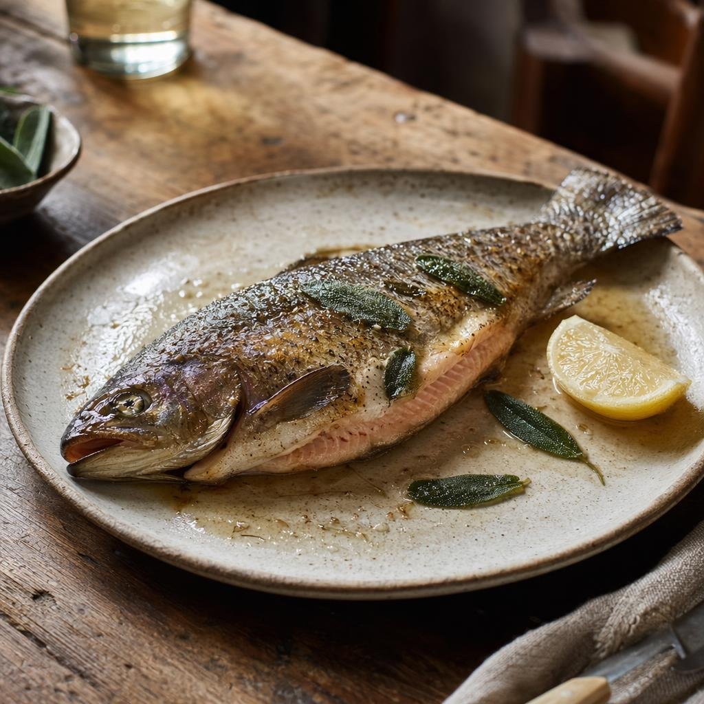 Trota salmonata del Trentino — piatto tipico di Trento