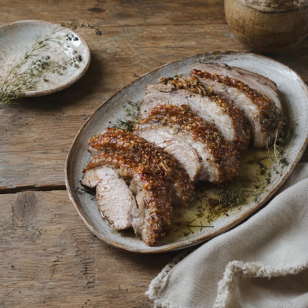 Oca in porchetta — piatto tipico di Perugia